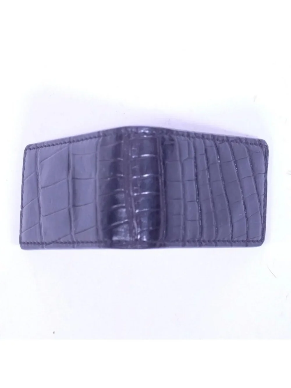 Ralph Lauren Purple Label money clip wallet alligator crocodile skin